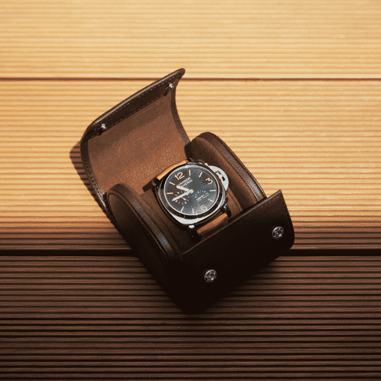 Voyager 1 Dark Brown – Watch Roll / Watch Travel Case
