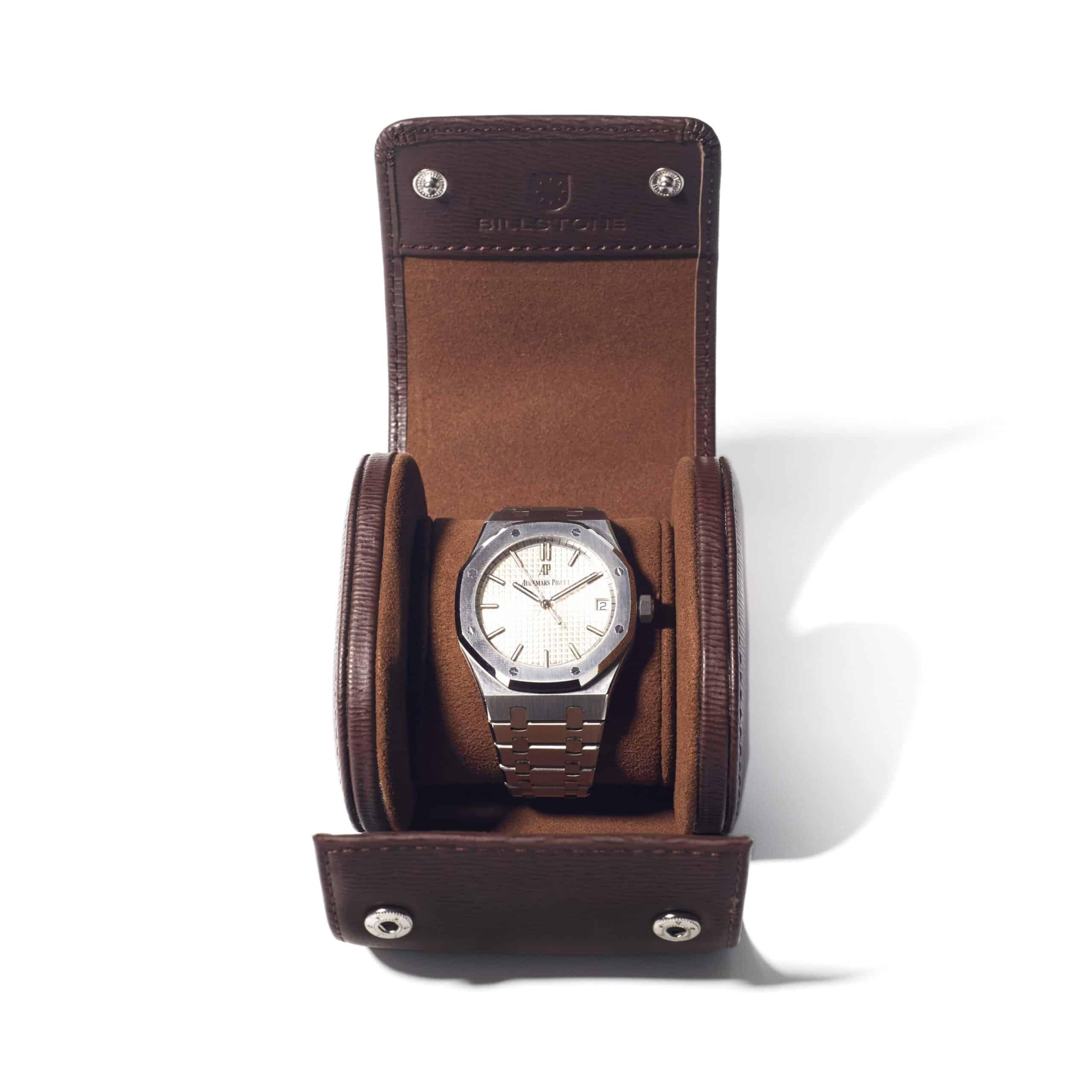 Voyager 1 Dark Brown – Watch Roll / Watch Travel Case