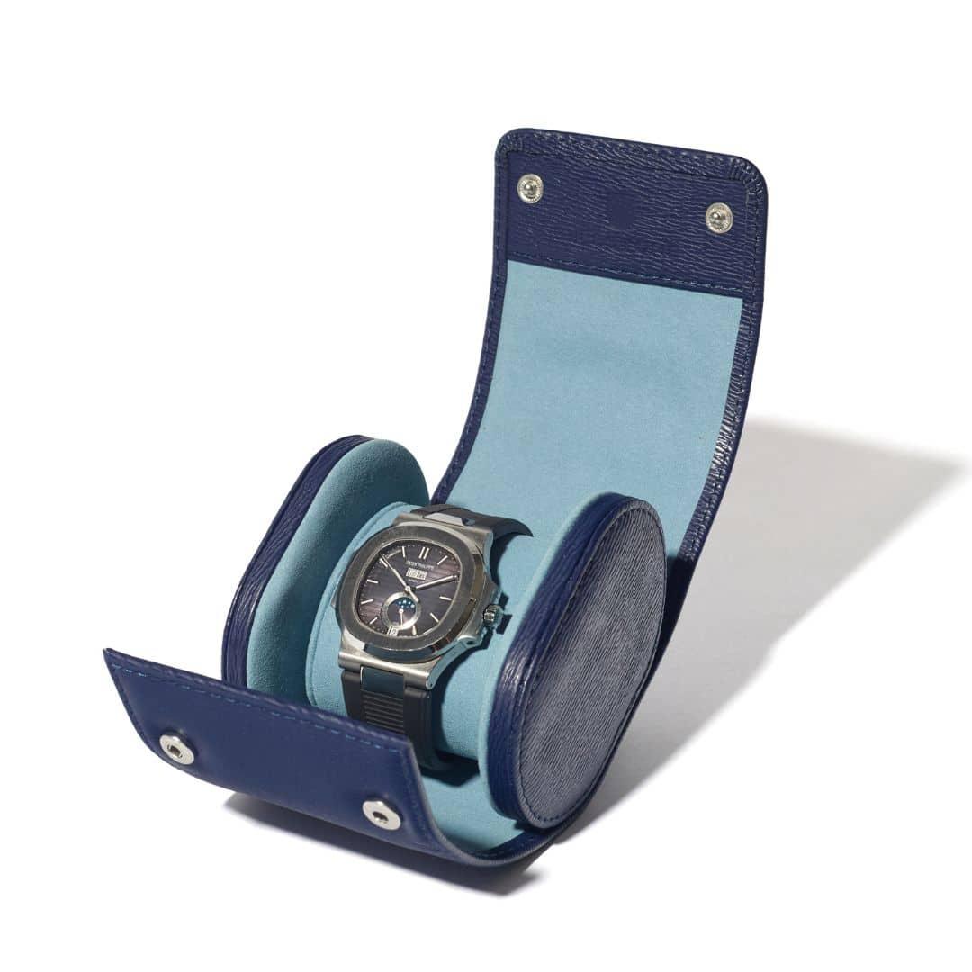 Voyager 1 Capri Blue – Watch Roll / Watch Travel Case
