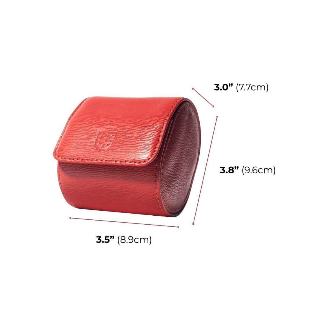 Voyager 1 Monaco Red – Watch Roll / Watch Travel Case