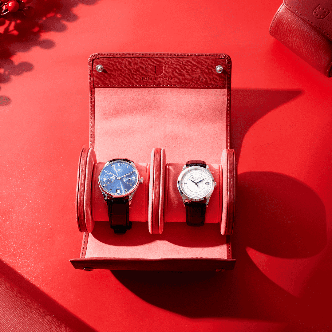 Voyager 2 Monaco Red – Watch Roll / Watch Travel Case