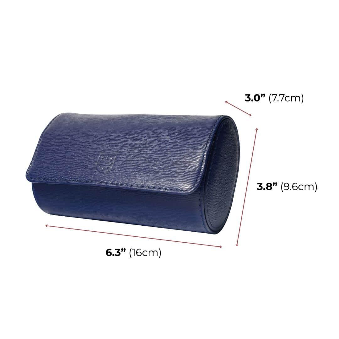 Voyager 2 Capri Blue – Watch Roll / Watch Travel Case