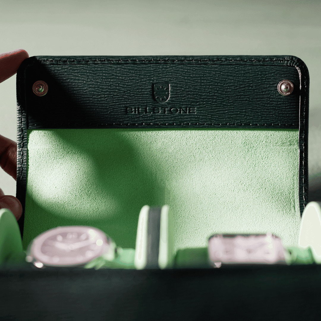 Voyager 2 Geneva Green – Watch Roll / Watch Travel Case