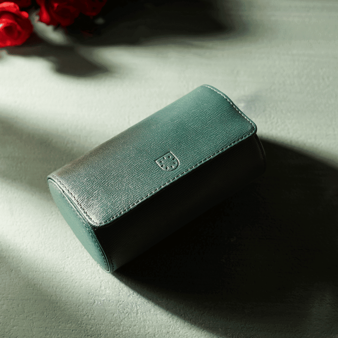 Voyager 2 Geneva Green – Watch Roll / Watch Travel Case