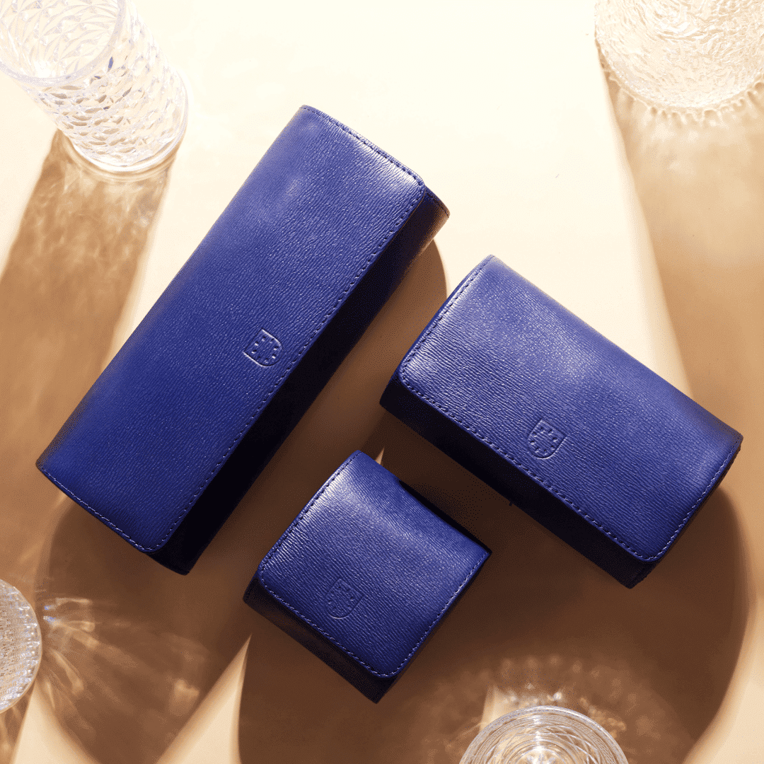 Voyager 1 Capri Blue – Watch Roll / Watch Travel Case