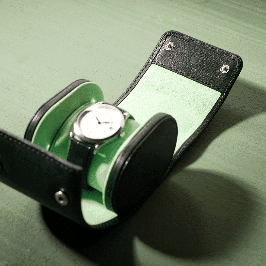 Voyager 1 Geneva Green – Watch Roll / Watch Travel Case