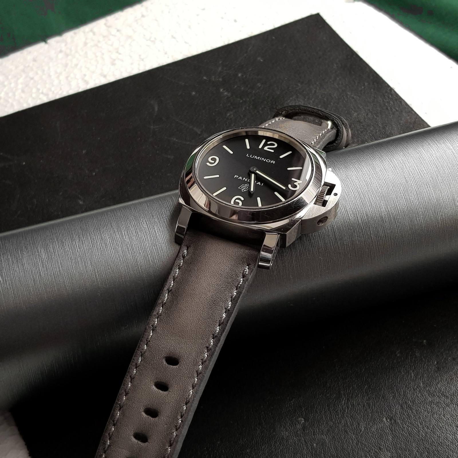 Deep Grey Strap for Panerai PAM372 by Gunny Straps
