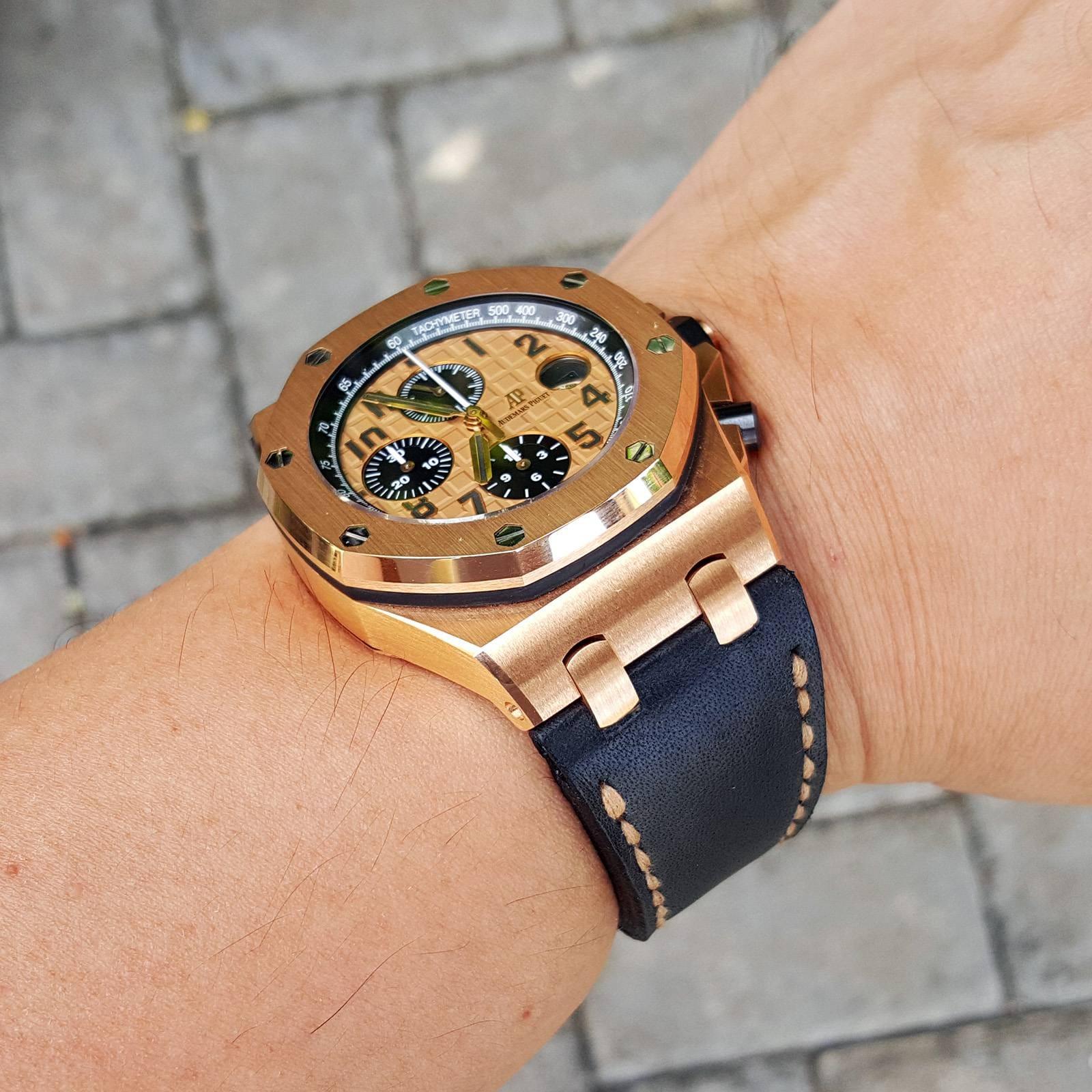 Audemars Piguet Straps - Charcoal by Gunny Straps