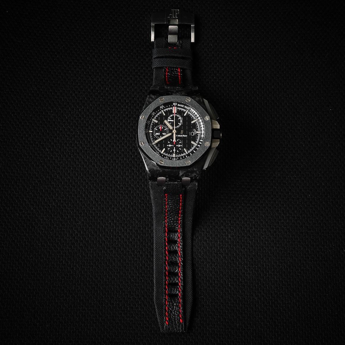 Audemars Piguet Straps – Threesome All Black by Gunny Straps