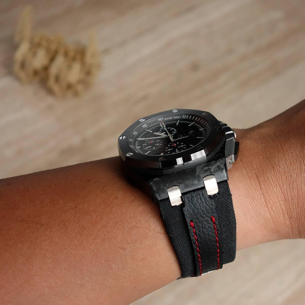 Audemars Piguet Straps – Threesome All Black by Gunny Straps