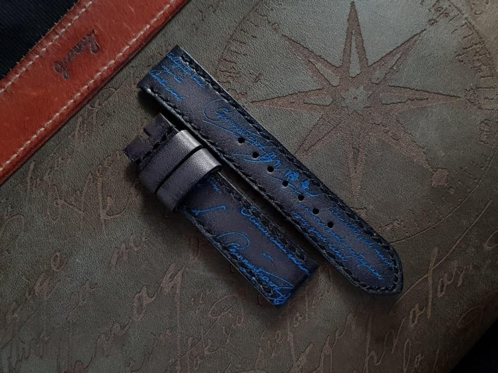 deep black blue scritto rolex batman