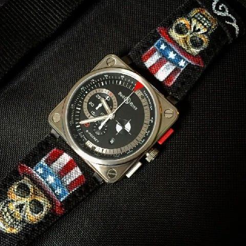 SE Skull – Canvas Watch Strap