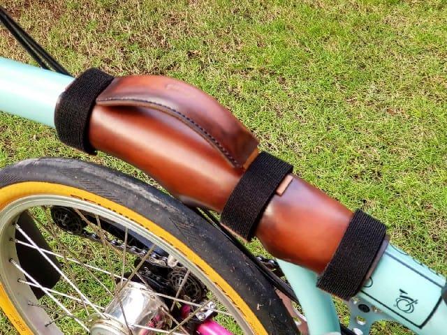Brompton Leather Handle Dark Brown
