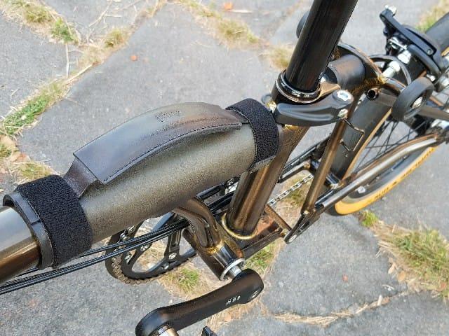 Brompton Leather Handle Dark Grey