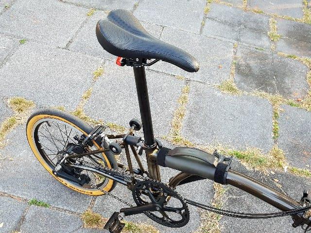 Brompton Leather Handle Dark Grey