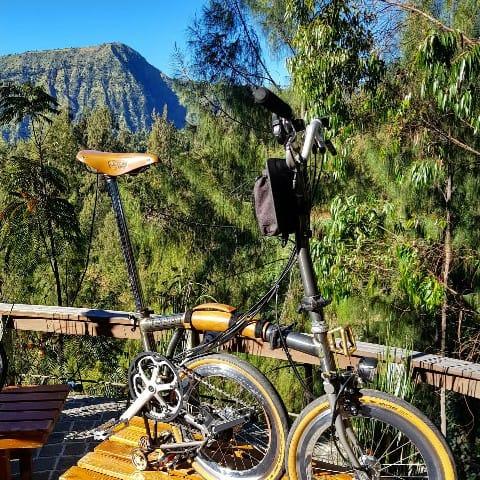 Brompton Leather Handle Tan