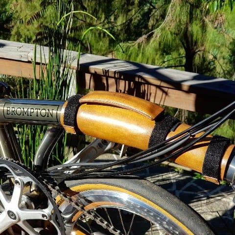 Brompton Leather Handle Tan