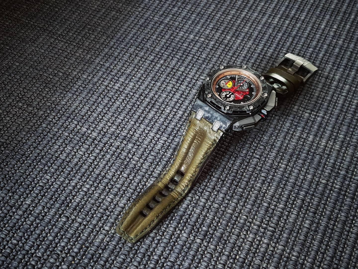 Audemars Piguet Straps - Olive Double Muscular by Gunny Straps