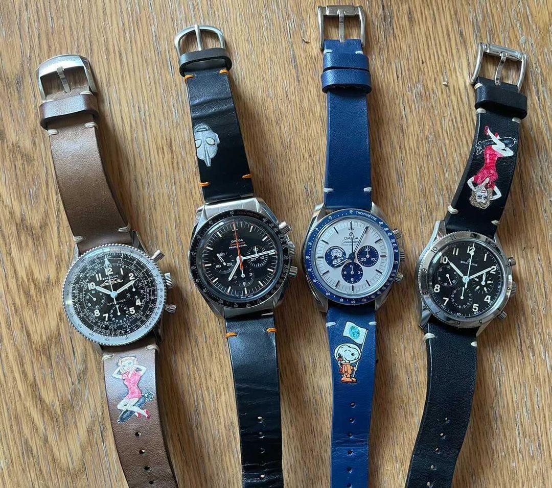 Minimalist Snoopy – Leather Watch Strap