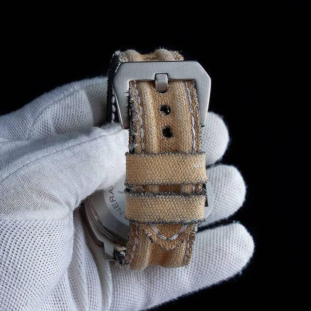 Double Muscular Sand Canvas Strap for Panerai Luminor Submersible by Gunny Straps