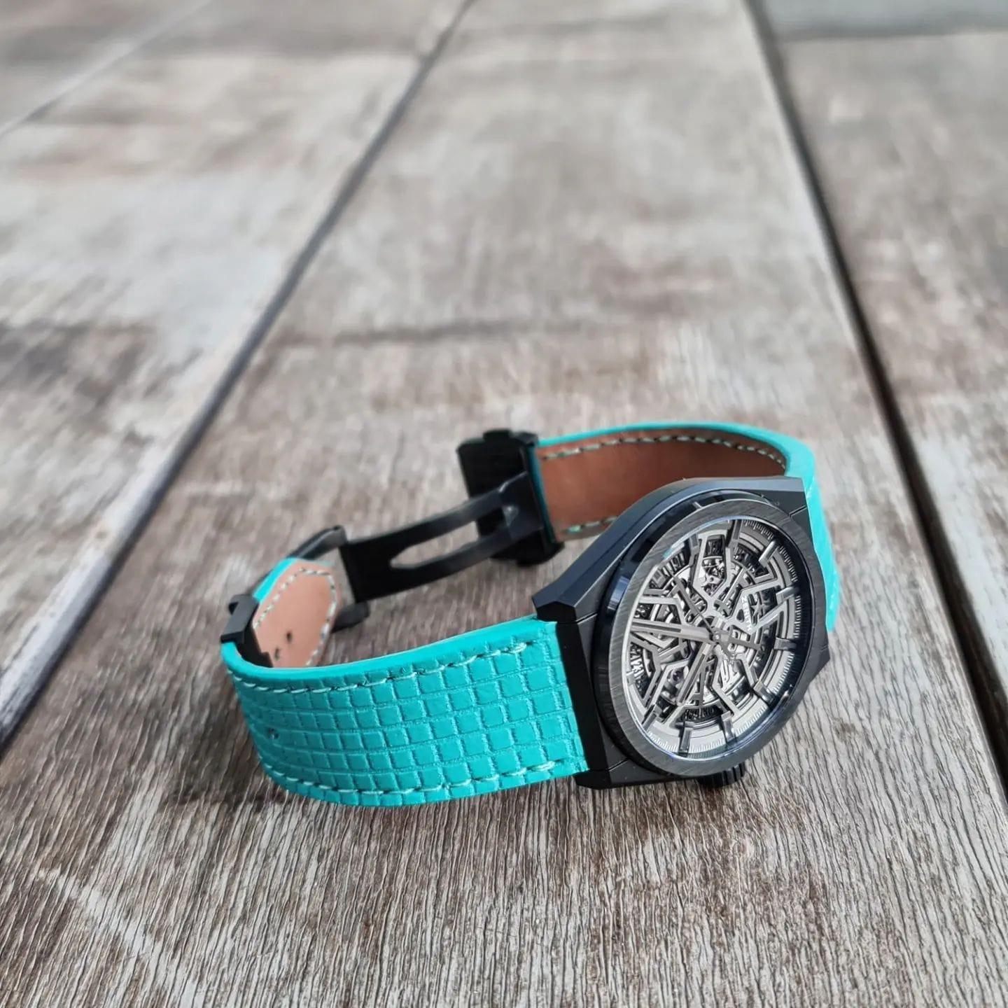 Chessboard Tiffany – Leather Watch Strap