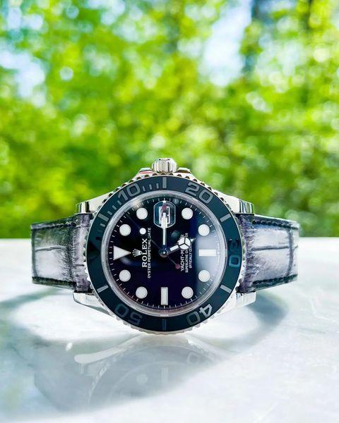 Emerson Croco Strap on Rolex Yacht Master by Gunny Straps