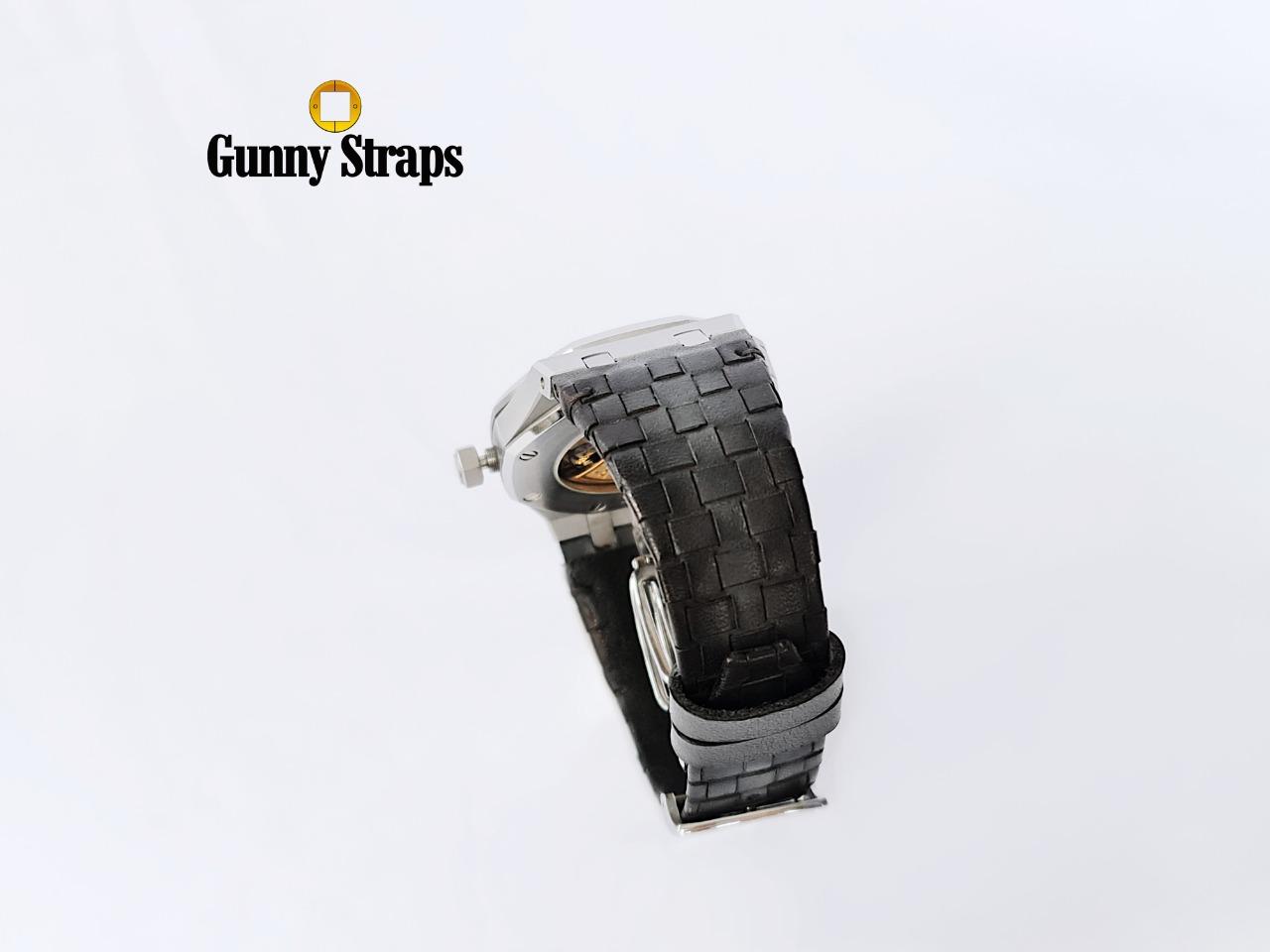 Audemars Piguet Straps - Weaved 360 Dark Grey Patina by Gunny Straps