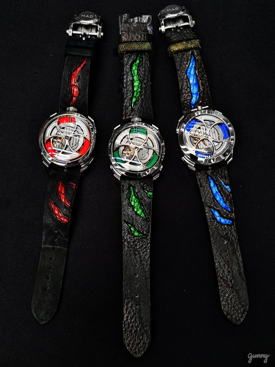Godzilla Blue – Leather Watch Strap