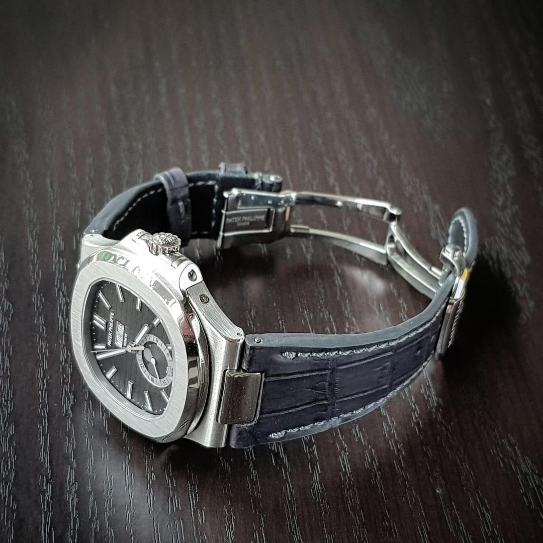 Dark Grey Croco – Crocodile Watch Strap