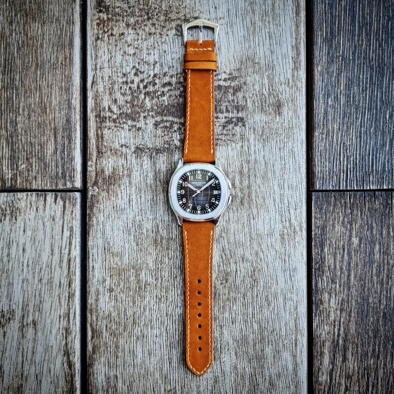 Patek Philippe Leather Strap – Nubuck Tan