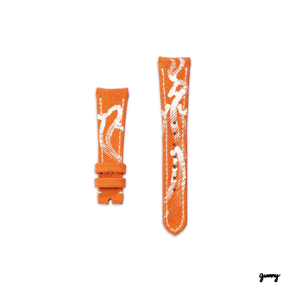 Patek Philippe Denim Strap – Orange Calli Denim