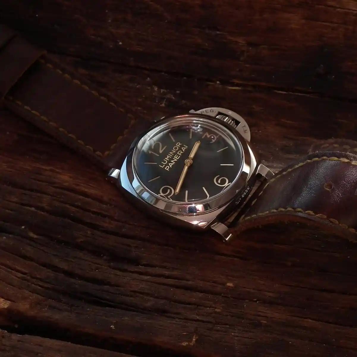 Panerai Leather Strap – Dark Oil