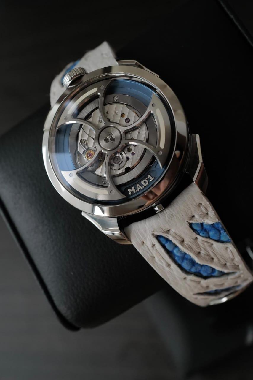Godzilla Shimo Strap on M.A.D. 1s watch by Gunny Straps