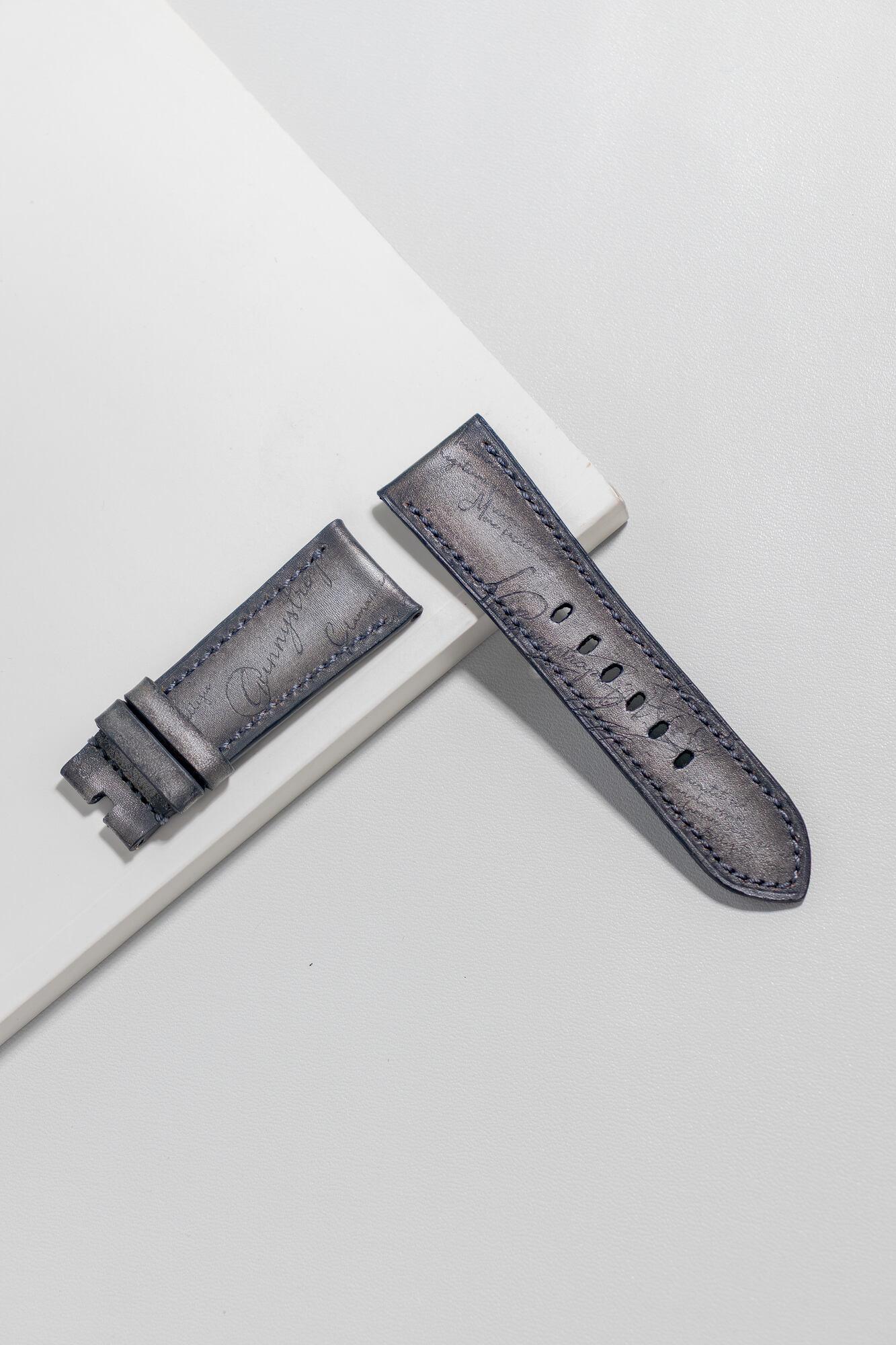 Gunny Straps - Silver Patina Scritto Strap