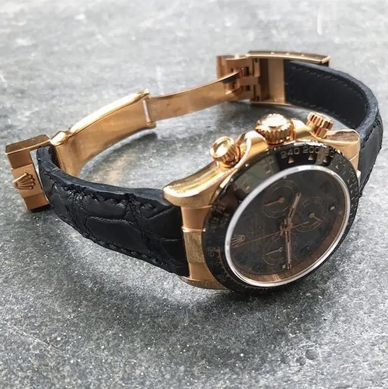 Black Croco – Crocodile Watch Strap