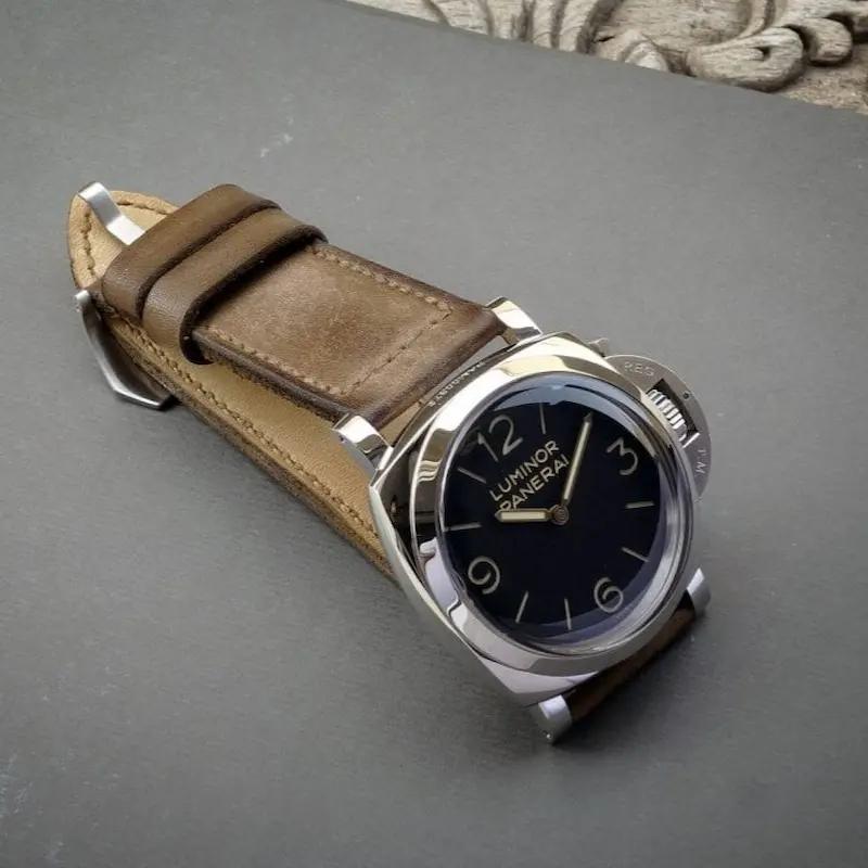 Dobol-Strap-on-Panerai-Luminor-made-by-Gunny-Straps