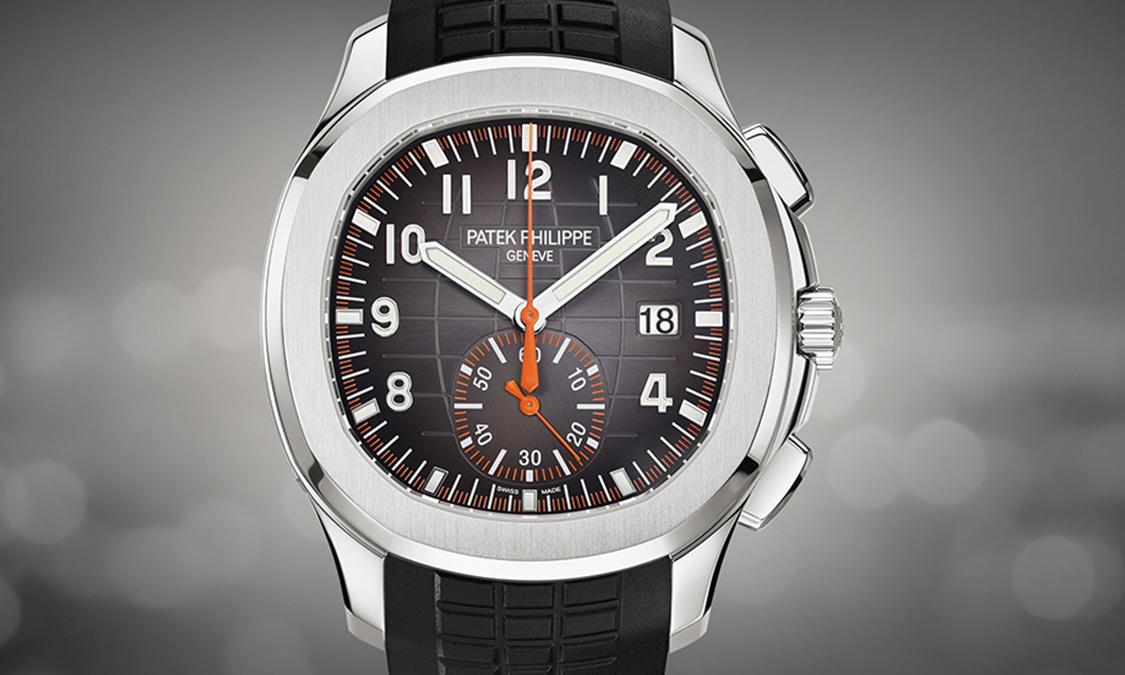 Intip Jam Tangan Patek Philippe Aquanaut Chrono, Steel, Black Dial, Black Rubber Strap 880/20