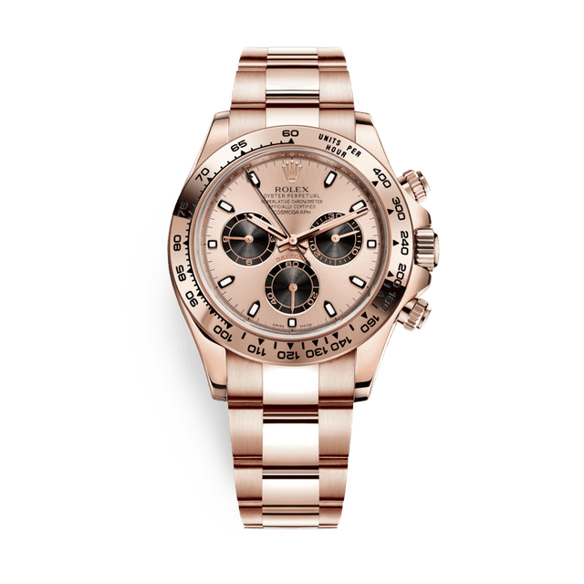 Daytona RG, Pink/Black dial, Bracelet