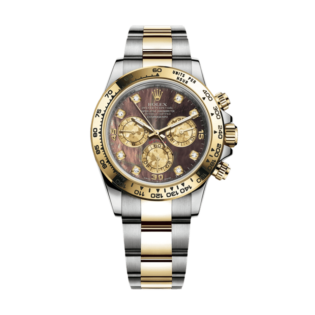Daytona st/yg, MOP/Gold Crystal 8rd dial, Bracelet