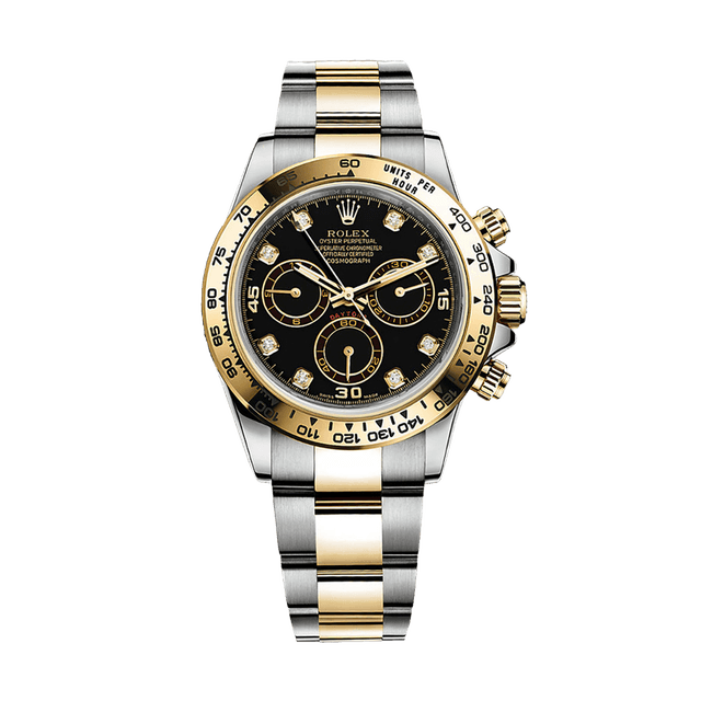 Daytona st/yg, Black 8rd dial, Bracelet