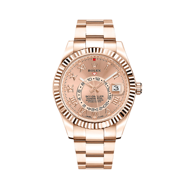 Sky Dweller RG, Sundust Roman dial, Oyster Bracelet