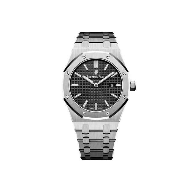 Royal Oak Lady Quartz 33mm, Steel, Black Dial, Bracelet