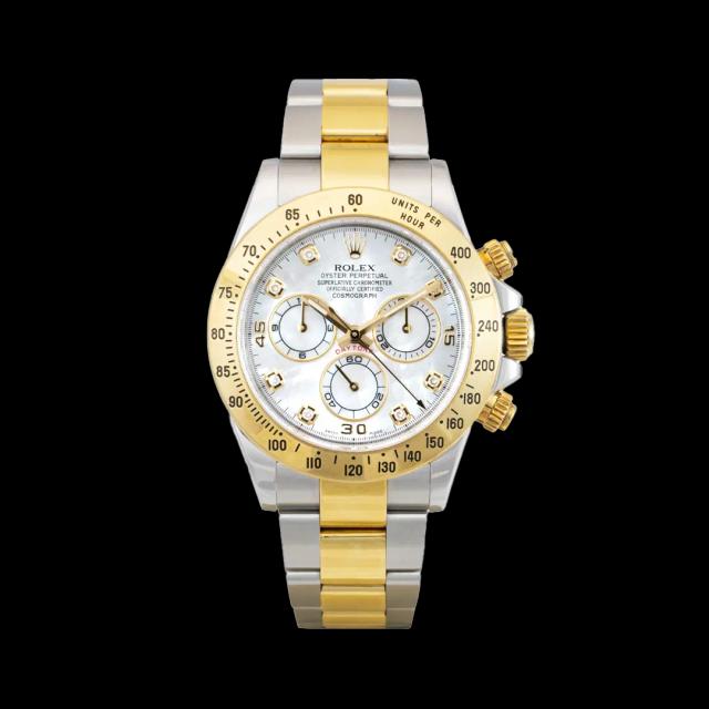 Daytona st/yg, White tab dial, Bracelet