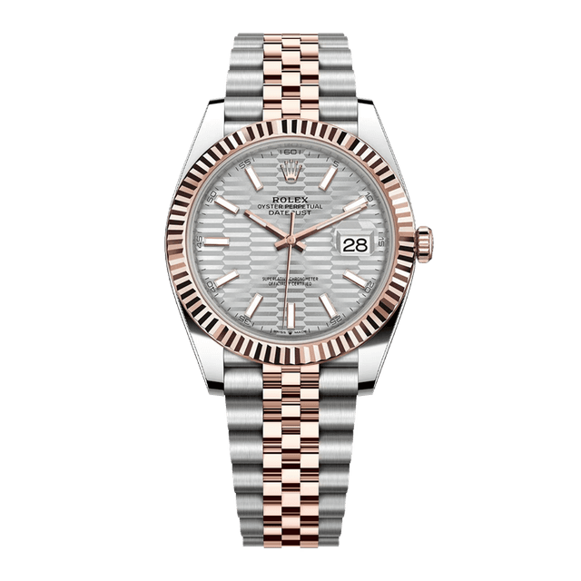 Datejust II 41mm, st/rg, Silver Fluted dial, Jubilee Bracelet