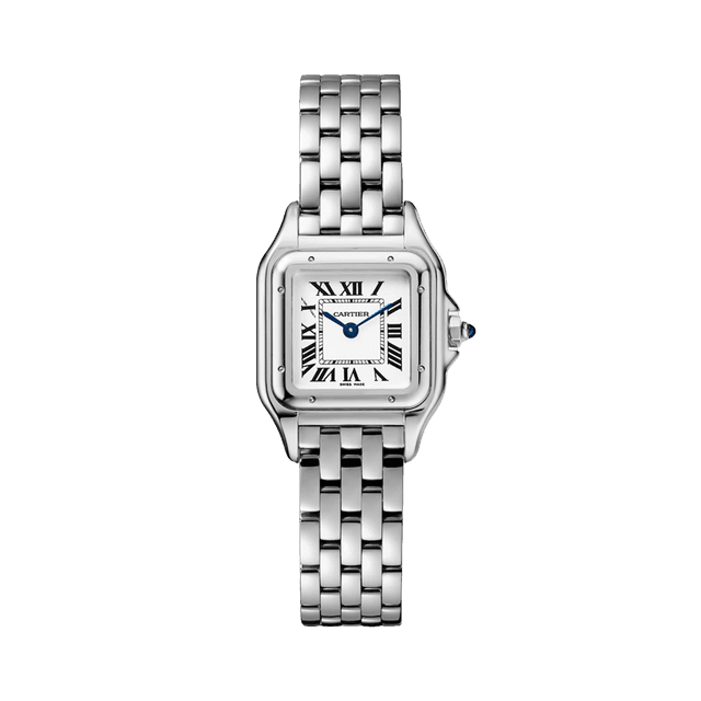 Panthere de Cartier Small Model 23mm x 30mm Quartz, Steel, Silver dial, Bracelet