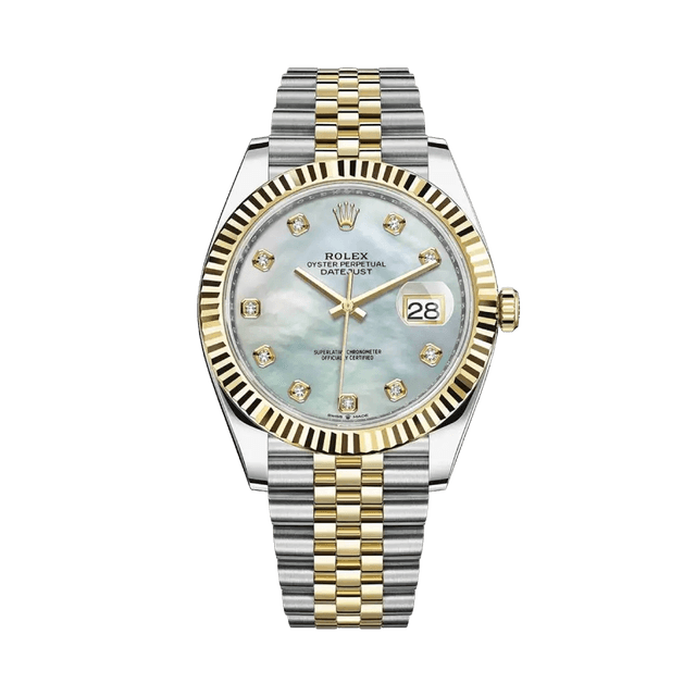Datejust II 41mm, st/yg, White MOP 10rd dial, Jubilee Bracelet