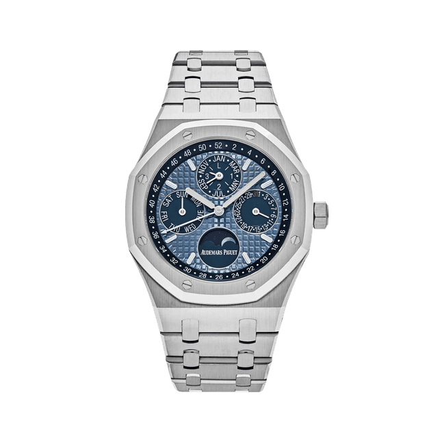 Royal Oak Perpetual Calendar 41mm, Steel, Blue dial, Bracelet