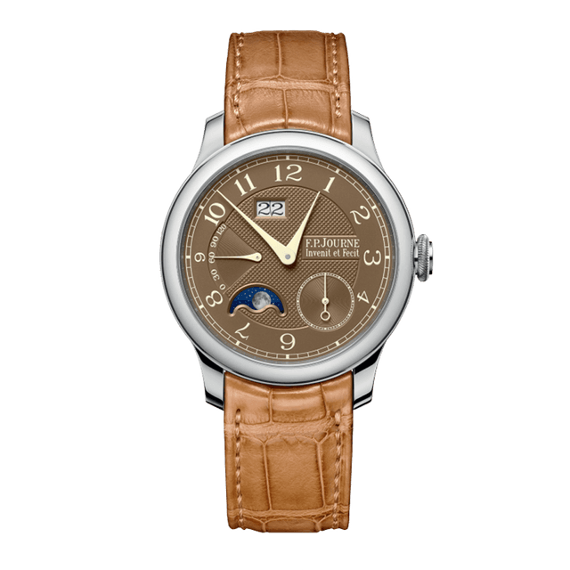 Automatique Lune Cal 1300.3 PT,  42mm, Havana Brown Dial, Brown Nato Strap