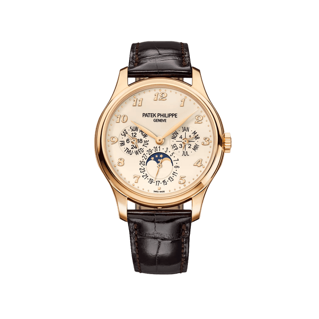 Grand Complications Perpetual Calender 39mm, RG, Lacquered Ivory dial, Brown Alligator Leather