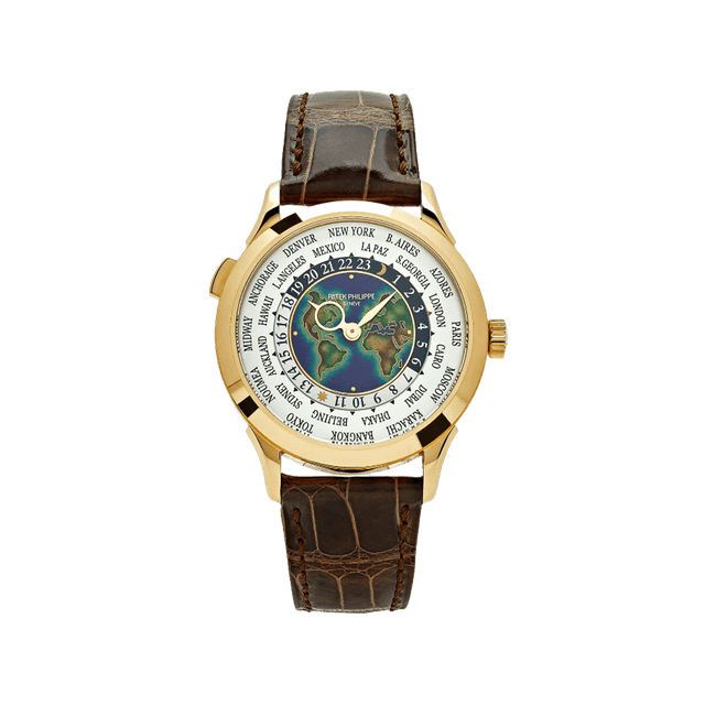 Complications World Time 38mm, YG, Leather Strap